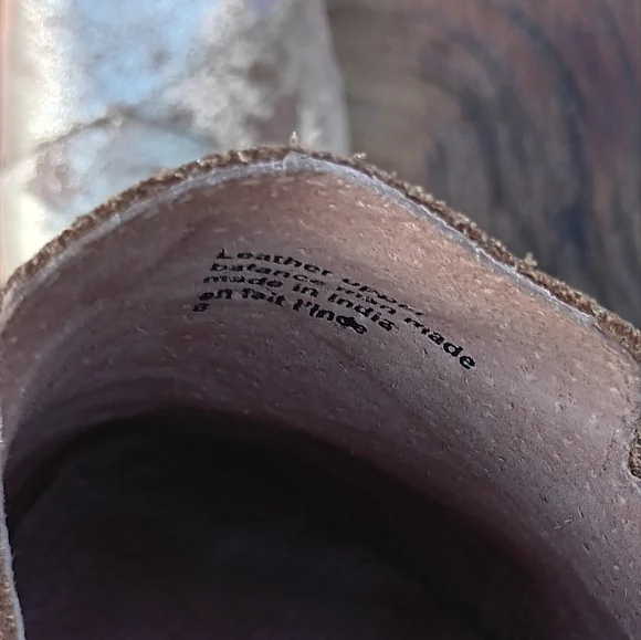 Seychelles| Survival Mule Leather Metallic US 8 Flats Slip On Elevated Casual - Picture 6 of 7